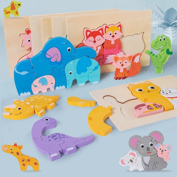 Kids 3D Puzzles Jigsaw Wooden Toys
